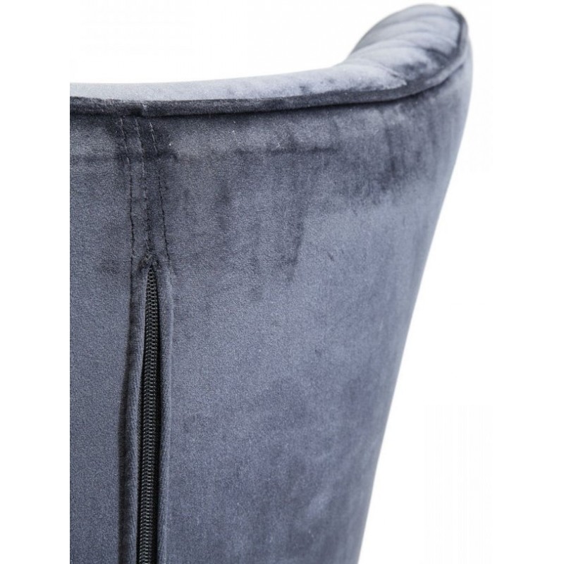 Armchair Tudor Velvet Black